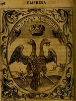 An illustration from Idea de un principe politico christiano, representada en cien empresas : dedicada al principe de las Españas nuestro señor (1655)