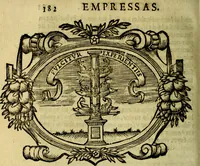An illustration from Idea de vn principe politico christiano : representada en cien empressas. Va enmendada en esta sexta impression de todos los yerros que avia en las otras ... (1675)