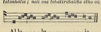 An illustration from Ienenrinekenstha kanesatakeha, ou, Processional Iroquois : à l'useage de la Mission du Lac des Deux Montagnes (1864)