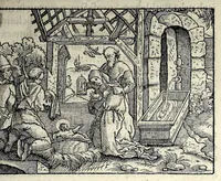 An illustration from Ierusalem, vetustissima illa et celeberrima totius mundi ciuitas : ex sacris literis et approbatis historicis ad unguem descripta : una cum orthodoxis figurae ac ueritatis explicationibus, iuxta scripturarum Veteris ac Noui Testamenti accuratam collationem : ac quaenam huius urbis, templique & omnium aliorum, tam intra quàm extra moenia locorum atque gestorum mystica sit repraesentatio : quid etiam peregrina propria nomina in tota passim histoira commemorata, signifcent at[que] denotent (1563)