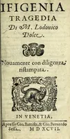 An illustration from Ifigenia : tragedia (1597)