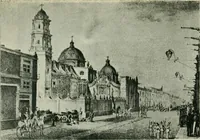 An illustration from Iglesias y conventos de la ciudad de Mexico; 97 ilustraciones (1920)