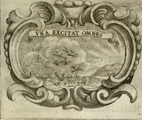 An illustration from Ignatius : insignium, epigrammatum et elogiorum centuriis expressus (1655)