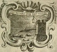 An illustration from Ignatius : insignium, epigrammatum et elogiorum centuriis expressus (1655)