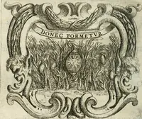 An illustration from Ignatius : insignium, epigrammatum et elogiorum centuriis expressus (1655)