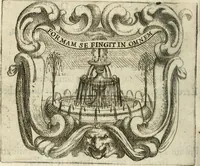 An illustration from Ignatius : insignium, epigrammatum et elogiorum centuriis expressus (1655)
