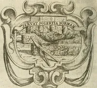 An illustration from Ignatius : insignium, epigrammatum et elogiorum centuriis expressus (1655)