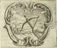 An illustration from Ignatius : insignium, epigrammatum et elogiorum centuriis expressus (1655)