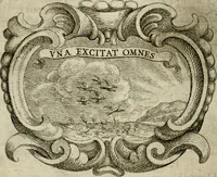 An illustration from Ignatius insignium : epigrammatum et elogiorum centuriis expressus (1655)