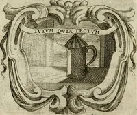 An illustration from Ignatius insignium : epigrammatum et elogiorum centuriis expressus (1655)