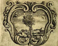 An illustration from Ignatius : insignium, epigrammatum et elogiorum centuriis expressus (1655)