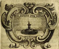An illustration from Ignatius : insignium, epigrammatum et elogiorum centuriis expressus (1655)
