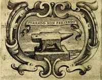 An illustration from Ignatius : insignium, epigrammatum et elogiorum centuriis expressus (1655)