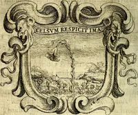 An illustration from Ignatius : insignium, epigrammatum et elogiorum centuriis expressus (1655)