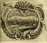 An illustration from Ignatius : insignium, epigrammatum et elogiorum centuriis expressus (1655)