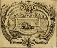 An illustration from Ignatius : insignium, epigrammatum et elogiorum centuriis expressus (1655)
