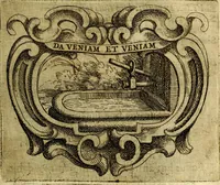 An illustration from Ignatius : insignium, epigrammatum et elogiorum centuriis expressus (1655)