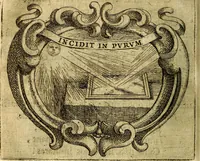 An illustration from Ignatius : insignium, epigrammatum et elogiorum centuriis expressus (1655)