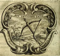 An illustration from Ignatius : insignium, epigrammatum et elogiorum centuriis expressus (1655)