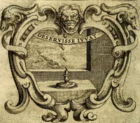 An illustration from Ignatius : insignium, epigrammatum et elogiorum centuriis expressus (1655)