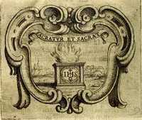 An illustration from Ignatius : insignium, epigrammatum et elogiorum centuriis expressus (1655)