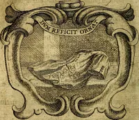 An illustration from Ignatius : insignium, epigrammatum et elogiorum centuriis expressus (1655)