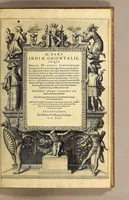 An illustration from II. Pars Indiae Orientalis, in qva Iohan. Hvgonis Lintscotani nauigatio in Orientem, item regna, littora, portus, flumina, apparentiae, habitus moresque Indorum & Lusitanorum pariter in Oriente degentium: praeterea merces, monetae, mensurae, & pondera, quae quibus in locis, quóve compendio prostent, accurate proponuntur. (1599)