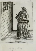 Picture 4 of 19 from Il carnevale italiano mascherato : que si veggono in figura varie inuentione de capritii (1642), leaf 13