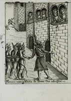 An illustration from Il carnevale italiano mascherato : que si veggono in figura varie inuentione de capritii (1642)