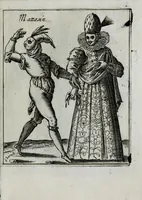 Picture 2 of 19 from Il carnevale italiano mascherato : que si veggono in figura varie inuentione de capritii (1642), leaf 7