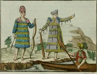 An illustration from Il costume antico e moderno, o, storia del governo, della milizia, della religione, delle arti, scienze ed usanze di tutti i popoli antichi e moderni, provata coi monumenti dell'antichità e rappresentata cogli analoghi disegni dal dottor Giulio Ferrario : America (1826)