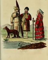An illustration from Il costume antico e moderno, o, storia del governo, della milizia, della religione, delle arti, scienze ed usanze di tutti i popoli antichi e moderni, provata coi monumenti dell'antichità e rappresentata cogli analoghi disegni dal dottor Giulio Ferrario : America (1826)