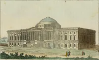 An illustration from Il costume antico e moderno, o, storia del governo, della milizia, della religione, delle arti, scienze ed usanze di tutti i popoli antichi e moderni, provata coi monumenti dell'antichità e rappresentata cogli analoghi disegni dal dottor Giulio Ferrario : America (1826)