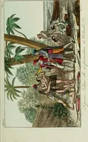 An illustration from Il costume antico e moderno, o, storia del governo, della milizia, della religione, delle arti, scienze ed usanze di tutti i popoli antichi e moderni, provata coi monumenti dell'antichità e rappresentata cogli analoghi disegni dal dottor Giulio Ferrario : America (1826)