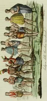 An illustration from Il costume antico e moderno, o, storia del governo, della milizia, della religione, delle arti, scienze ed usanze di tutti i popoli antichi e moderni, provata coi monumenti dell'antichità e rappresentata cogli analoghi disegni dal dottor Giulio Ferrario : America (1826)