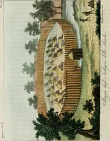 An illustration from Il costume antico e moderno, o, storia del governo, della milizia, della religione, delle arti, scienze ed usanze di tutti i popoli antichi e moderni, provata coi monumenti dell'antichità e rappresentata cogli analoghi disegni dal dottor Giulio Ferrario : America (1826)
