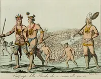 An illustration from Il costume antico e moderno, o, storia del governo, della milizia, della religione, delle arti, scienze ed usanze di tutti i popoli antichi e moderni, provata coi monumenti dell'antichità e rappresentata cogli analoghi disegni dal dottor Giulio Ferrario : America (1826)