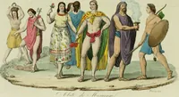 Picture 98 of 106 from Il costume antico e moderno, o, storia del governo, della milizia, della religione, delle arti, scienze ed usanze di tutti i popoli antichi e moderni, provata coi monumenti dell'antichità e rappresentata cogli analoghi disegni dal dottor Giulio Ferrario : America (1826), leaf 824