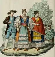 An illustration from Il costume antico e moderno, o, storia del governo, della milizia, della religione, delle arti, scienze ed usanze di tutti i popoli antichi e moderni, provata coi monumenti dell'antichità e rappresentata cogli analoghi disegni dal dottor Giulio Ferrario : America (1826)