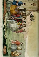 An illustration from Il costume antico e moderno, o, storia del governo, della milizia, della religione, delle arti, scienze ed usanze di tutti i popoli antichi e moderni, provata coi monumenti dell'antichità e rappresentata cogli analoghi disegni dal dottor Giulio Ferrario : America (1826)