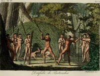 Picture 55 of 92 from Il costume antico e moderno, o, storia del governo, della milizia, della religione, delle arti, scienze ed usanze di tutti i popoli antichi e moderni, provata coi monumenti dell'antichità e rappresentata cogli analoghi disegni dal dottor Giulio Ferrario : America (1826), leaf 502