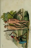 An illustration from Il costume antico e moderno, o, storia del governo, della milizia, della religione, delle arti, scienze ed usanze di tutti i popoli antichi e moderni, provata coi monumenti dell'antichità e rappresentata cogli analoghi disegni dal dottor Giulio Ferrario : America (1826)