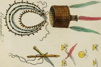 An illustration from Il costume antico e moderno, o, storia del governo, della milizia, della religione, delle arti, scienze ed usanze di tutti i popoli antichi e moderni, provata coi monumenti dell'antichità e rappresentata cogli analoghi disegni dal dottor Giulio Ferrario : America (1826)