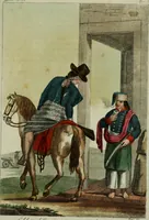 An illustration from Il costume antico e moderno, o, storia del governo, della milizia, della religione, delle arti, scienze ed usanze di tutti i popoli antichi e moderni, provata coi monumenti dell'antichità e rappresentata cogli analoghi disegni dal dottor Giulio Ferrario : America (1826)