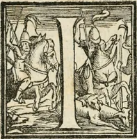An illustration from Il Decameron di Messer G. Boccacci cittadino fiorentino (1573)