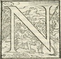 An illustration from Il Decameron di Messer G. Boccacci cittadino fiorentino (1573)