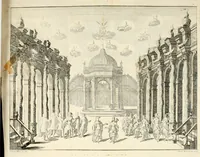 Picture 23 of 29 from Il favore de gli dei : drama fantastico musicale, fatto rappresentare dal serenissimo sig. duca di Parma nel suo Gran Teatro per le felicissime nozze del serenissimo sig. principe Odoardo suo primo genito con la serenissima signora principessa Dorotea Sofia di Neoburgo (1690), leaf 87