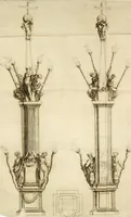 An illustration from Il funerale d'Agostin Carraccio : fatto in Bologna sua patria da gl'Incaminati academici del disegno (1603)