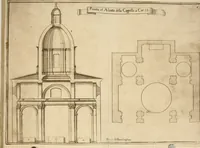 An illustration from Il fvoco trionfante : racconto della traslatione della miracolo.a imagine detta la Madõna del fvoco, protettrice della città di Forli, solenizzata da essa città sotto li xx. di ottobre M.D.C.XXXVI (1637)