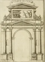 An illustration from Il fvoco trionfante : racconto della traslatione della miracolo.a imagine detta la Madõna del fvoco, protettrice della città di Forli, solenizzata da essa città sotto li xx. di ottobre M.D.C.XXXVI (1637)